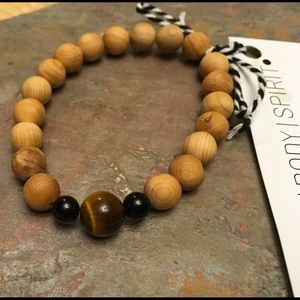 Tiger Eye & Black Tourmaline Bracelet